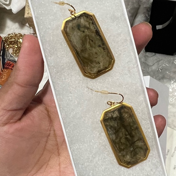 Vintage Earrings RL long mirror style !stylish & Stunning¡ - Picture 4 of 11